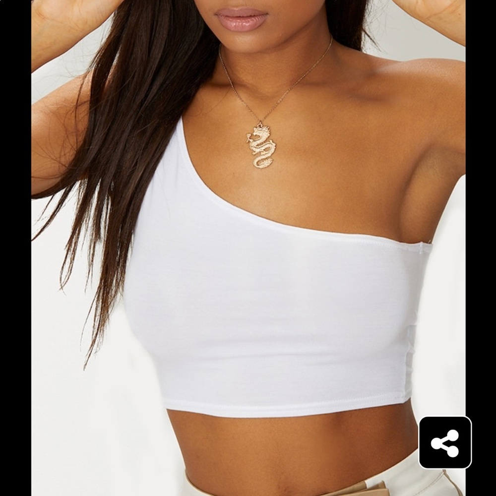 Pretty Little Thing One Shoulder Crop Top